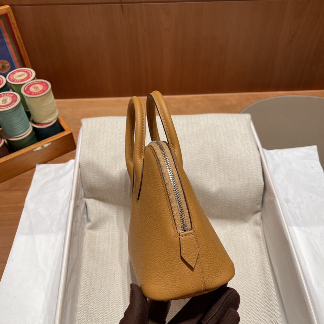 에르메스 미니 볼리드18 골드 은장 염소가죽